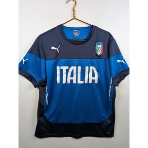 Official 2014 PUMA Italy Men's National Team 744257 Training Pre Match Jersey XL